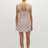 Faithfull - Mela Mini Dress Hazy Rose Deep Red