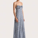 Faithfull - Anessa Maxi Dress Leilani Mid Blue - Final Sale