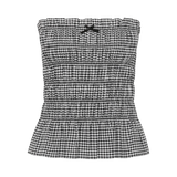 Faithfull - Leya Top Cantinho Gingham Black