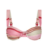 Faithfull - Sol Bikini Top Barragan Stripe Dusty Mauve