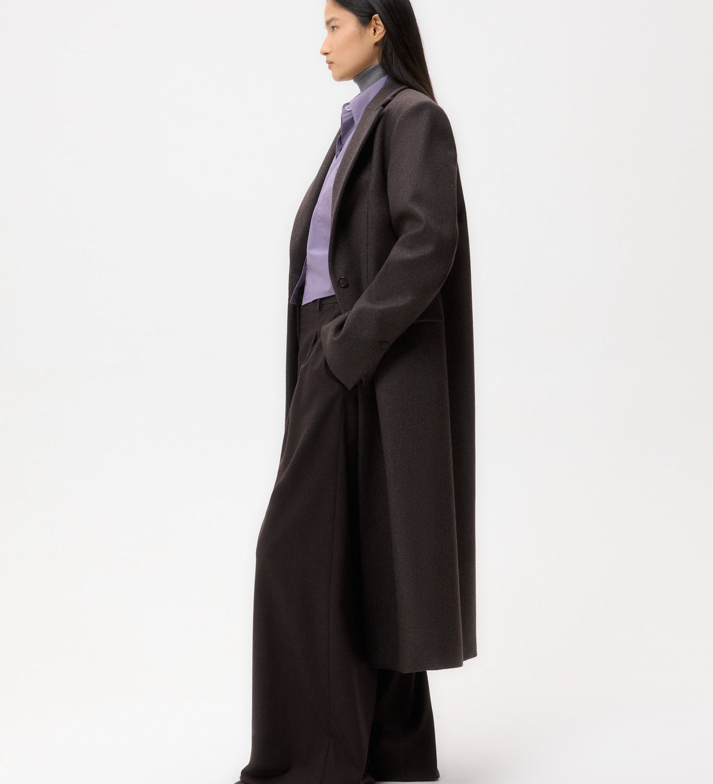 TWP - Mattie Coat in Melange Twill Coating