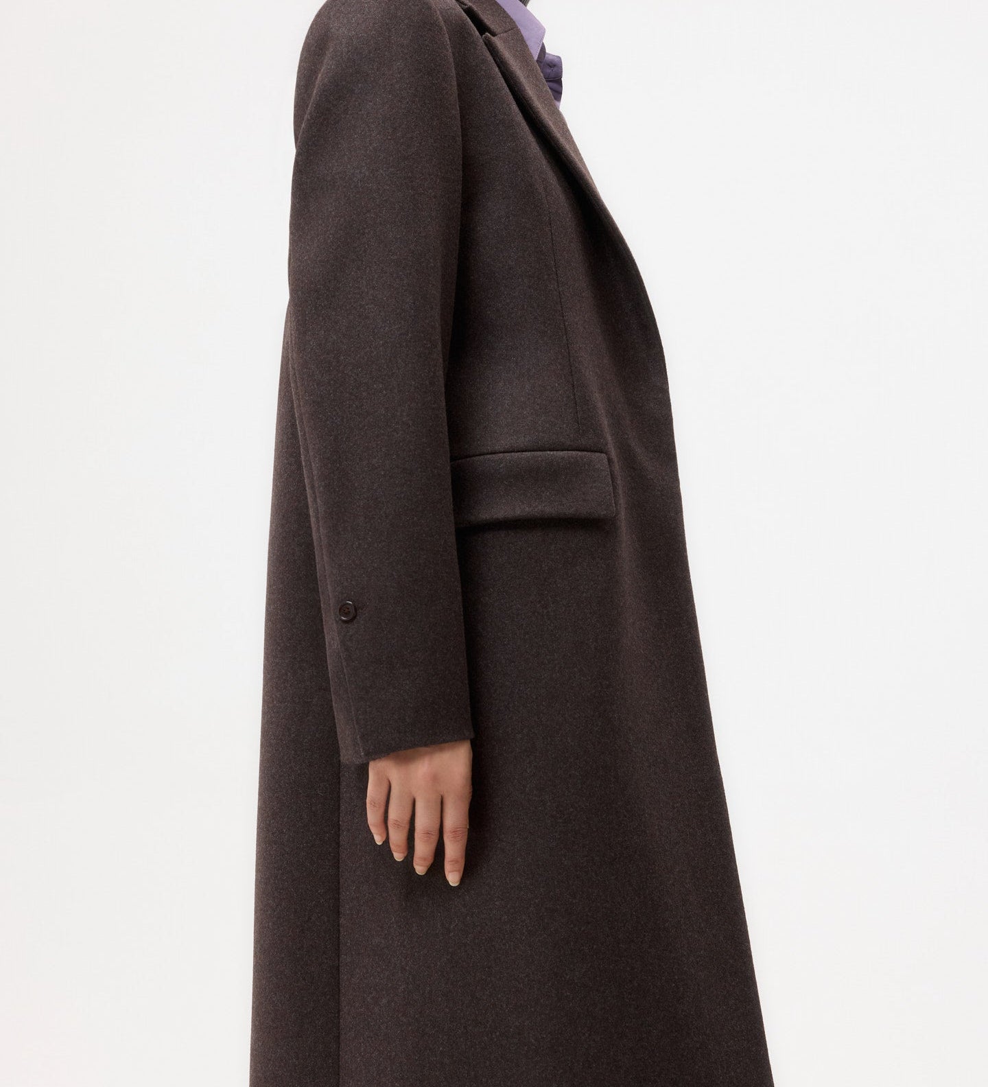 TWP - Mattie Coat in Melange Twill Coating