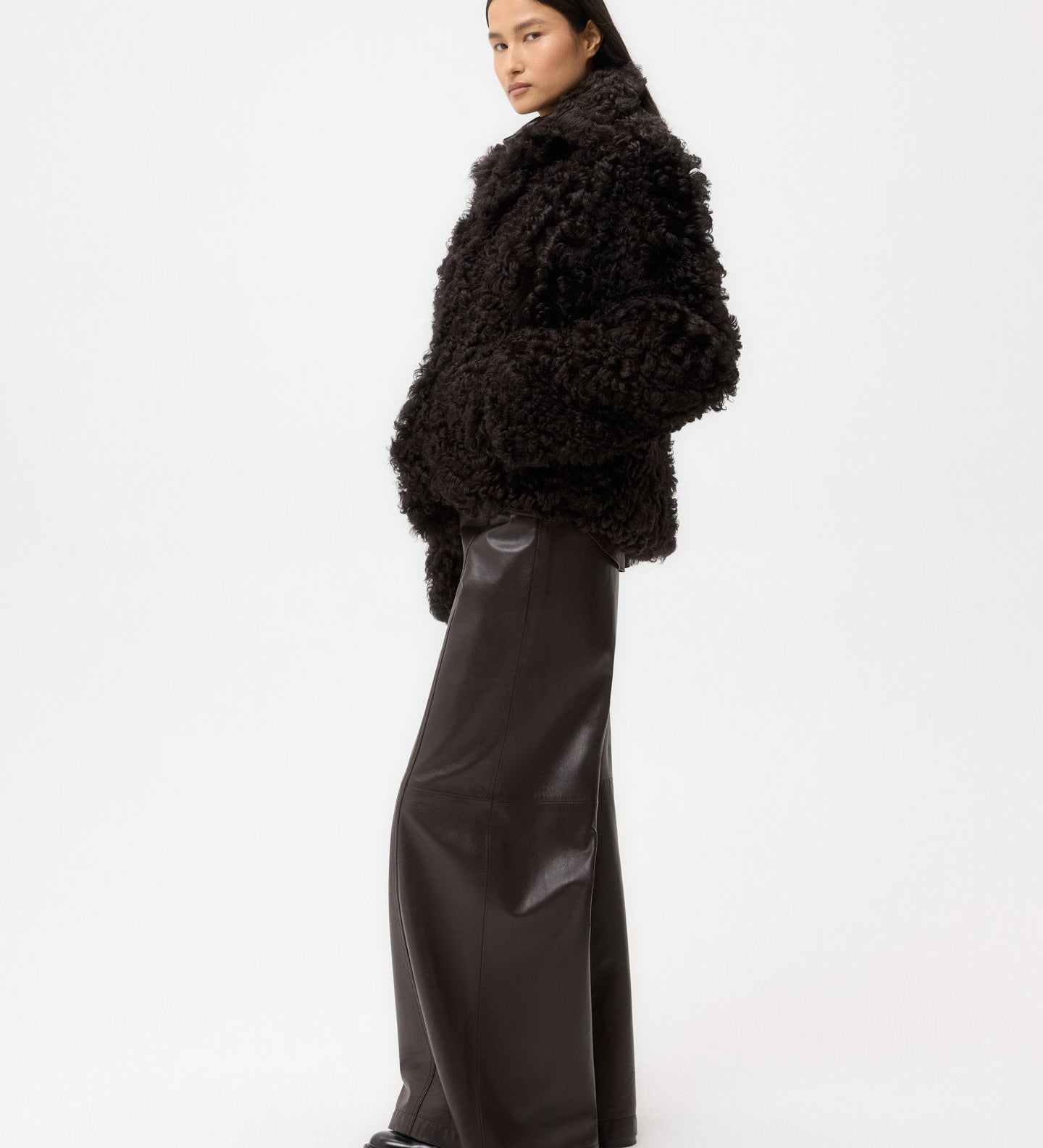 TWP - Sylvia Jacket in Curly Hair Shearling