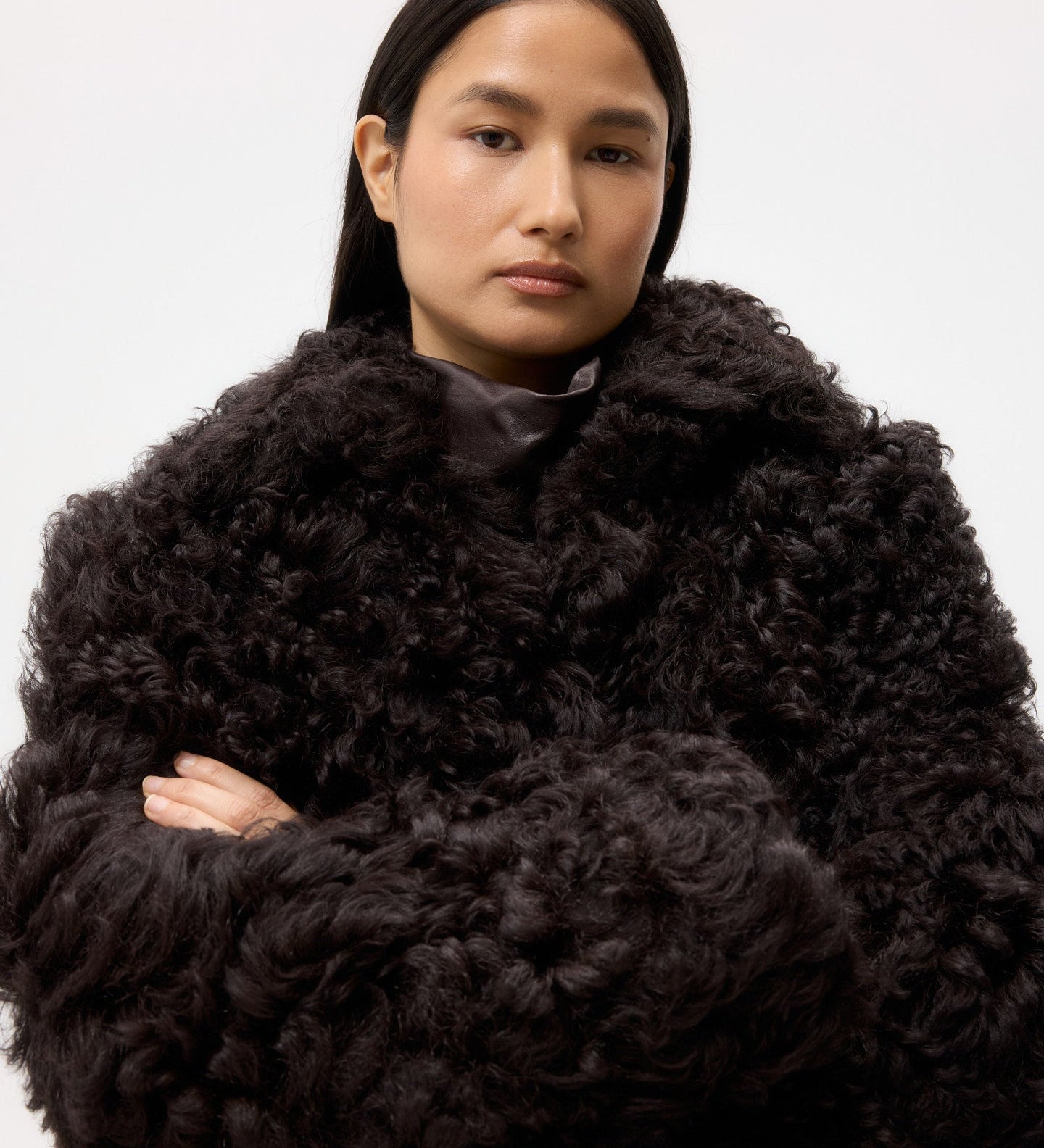 TWP - Sylvia Jacket in Curly Hair Shearling