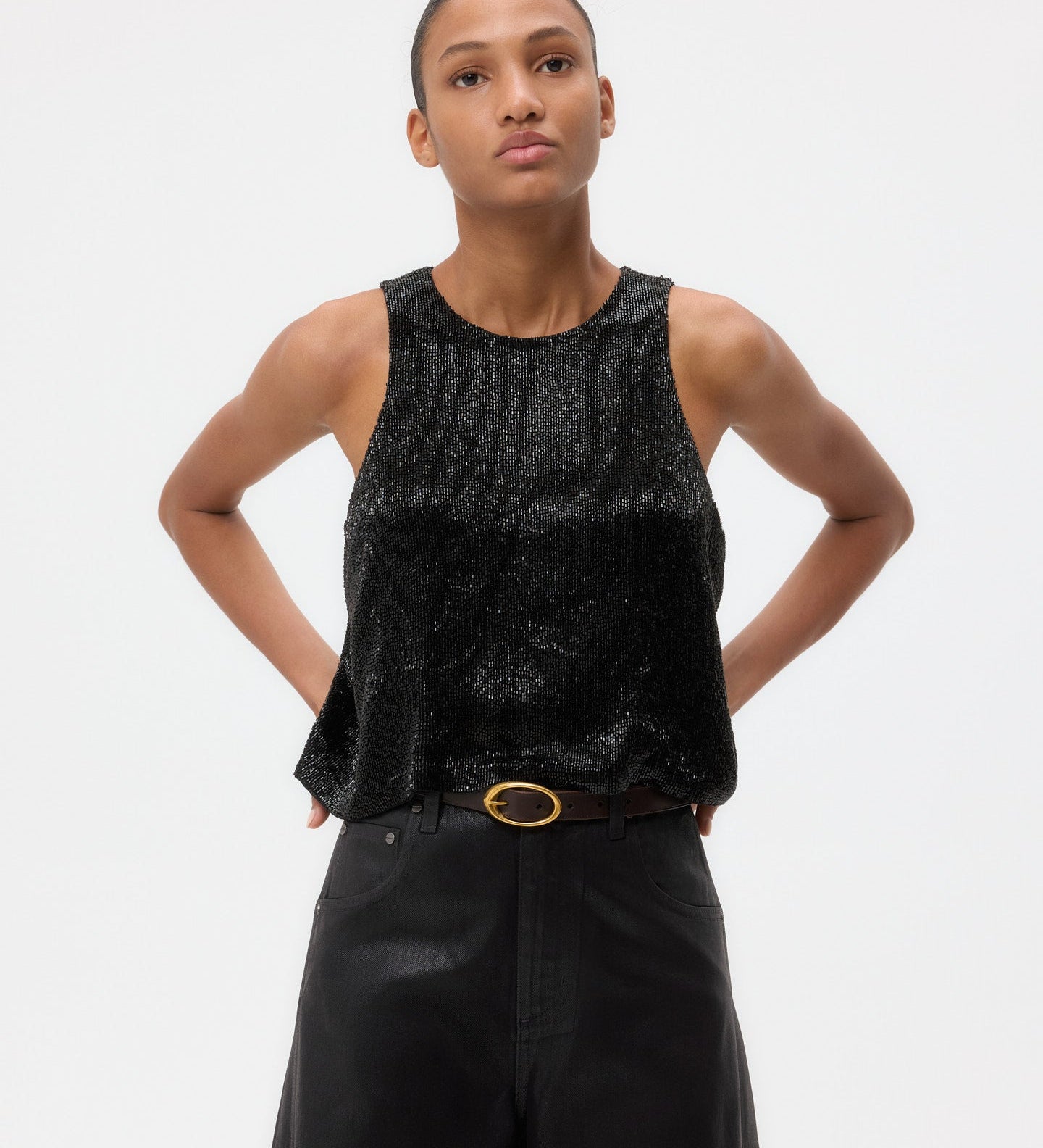TWP - Micro Cut Bugle Tank in Crystals