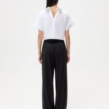 TWP - Forever and Always Reversible Shirt With Crystal Collar in Super Compact Poplin