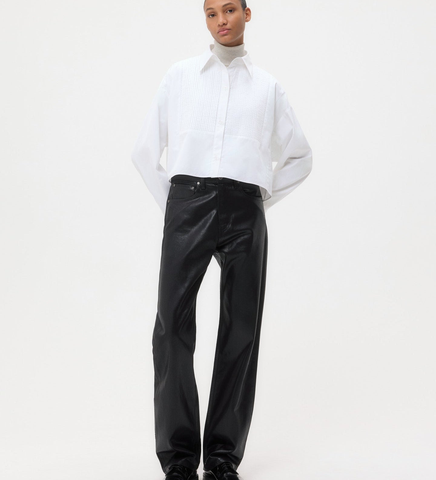 TWP - Soon To Be Ex Shirt With Bib in Super Compact Poplin