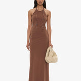 Christopher Esber - Beach Quartz Halter Lycra Dress