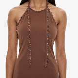 Christopher Esber - Beach Quartz Halter Lycra Dress