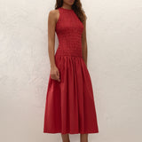 Faithfull - Sanchia Midi Dress Chilli