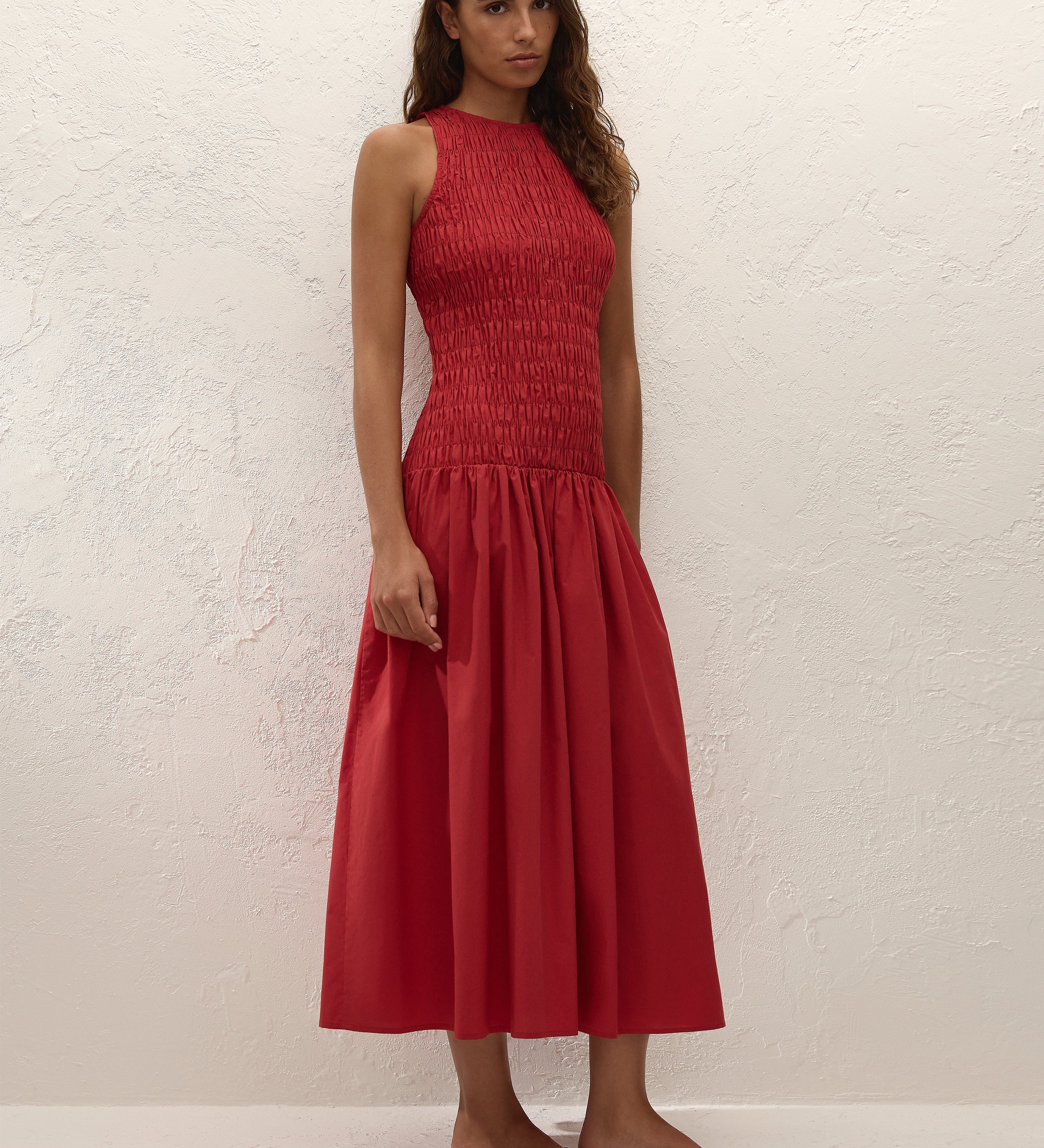 Faithfull - Sanchia Midi Dress Chilli