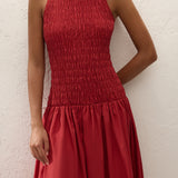 Faithfull - Sanchia Midi Dress Chilli