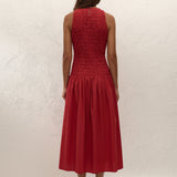 Faithfull - Sanchia Midi Dress Chilli
