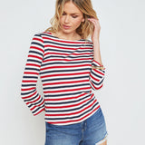 L'AGENCE - Lucille Striped Boatneck Top