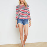 L'AGENCE - Lucille Striped Boatneck Top
