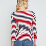 L'AGENCE - Lucille Striped Boatneck Top