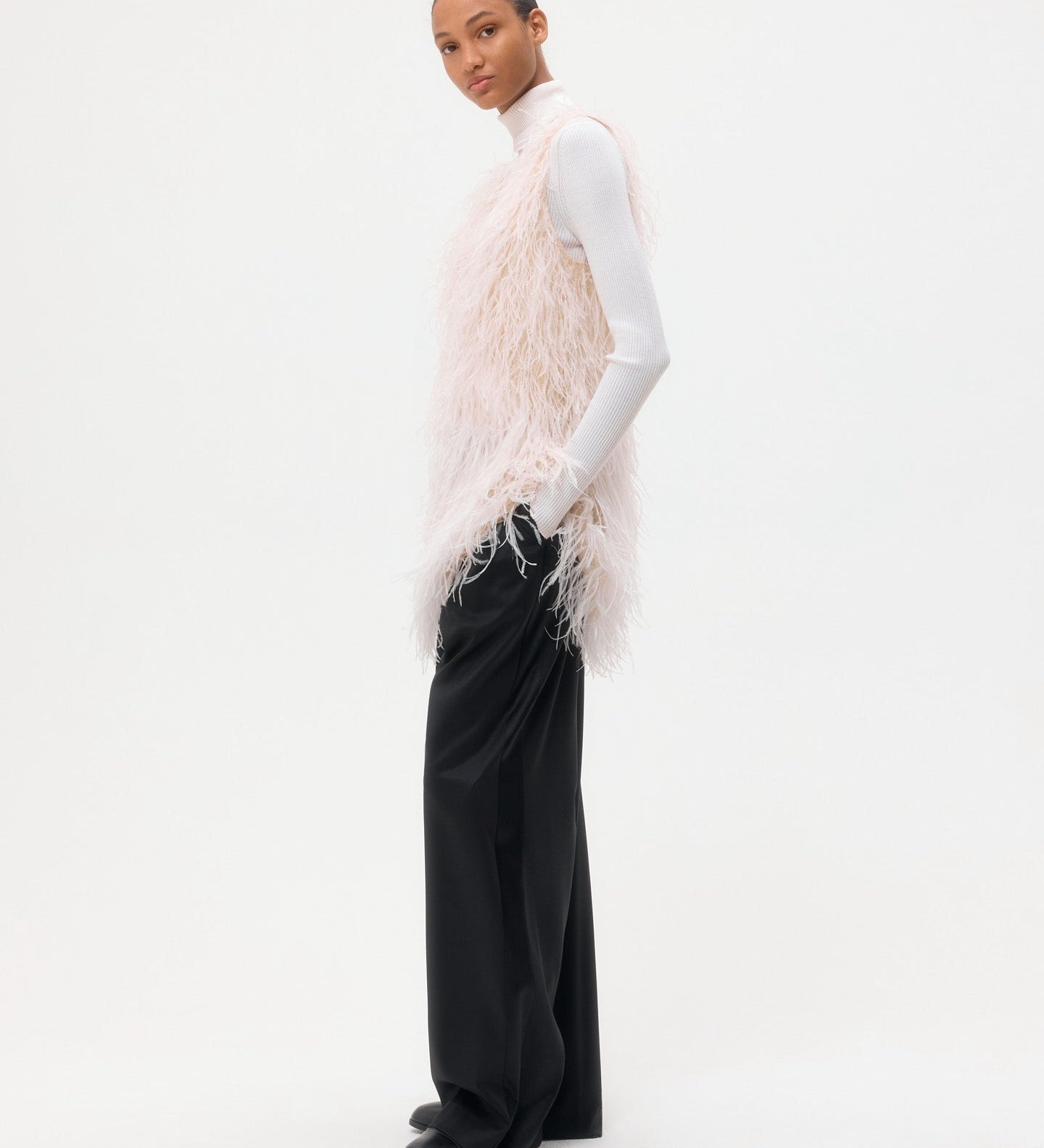 TWP - Mini Dress in Feathers