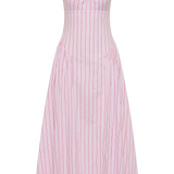 Faithfull - Marcella Midi Dress Fiori Stripe Palazzo