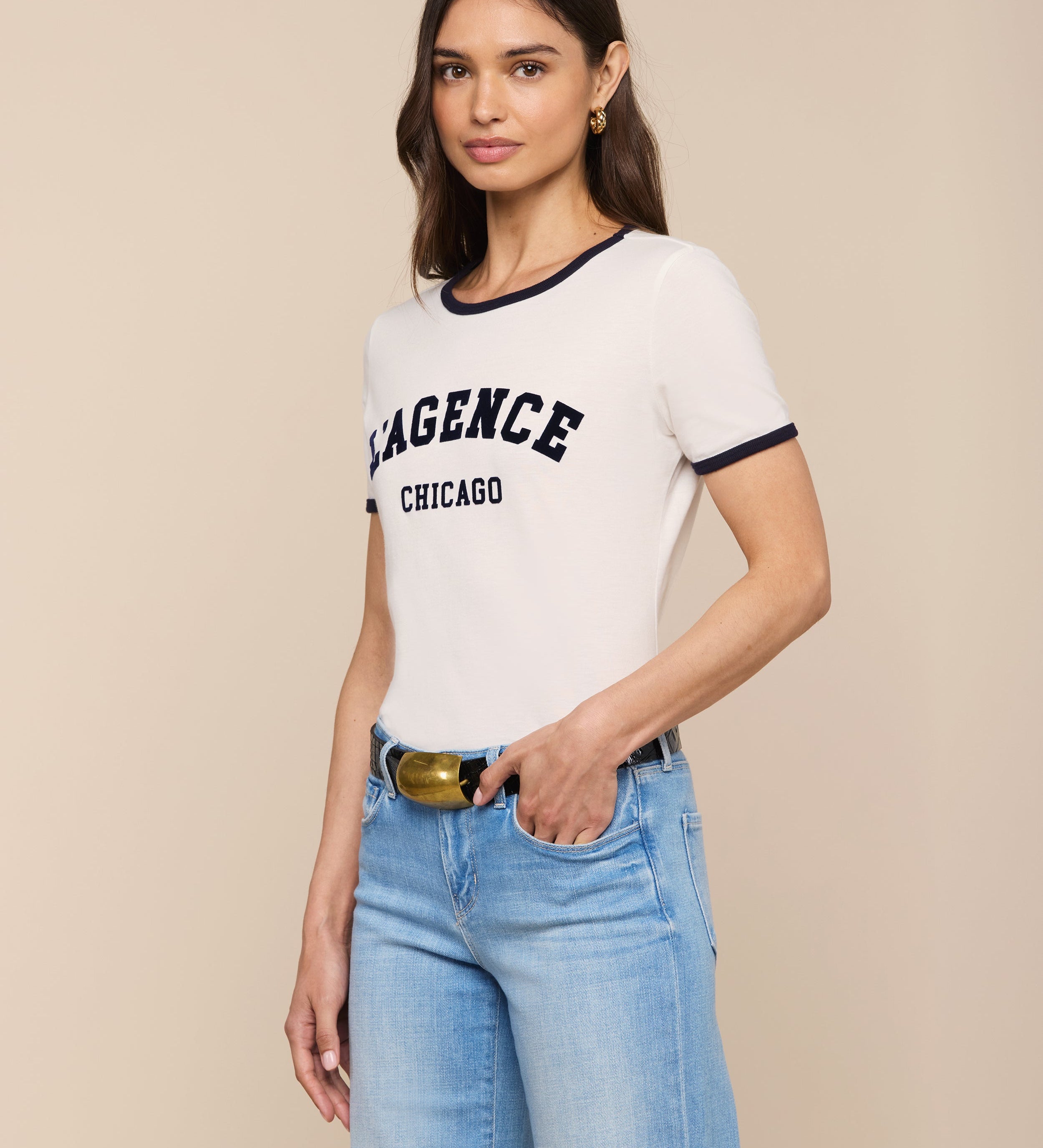 L'AGENCE - Tommie Crewneck Tee