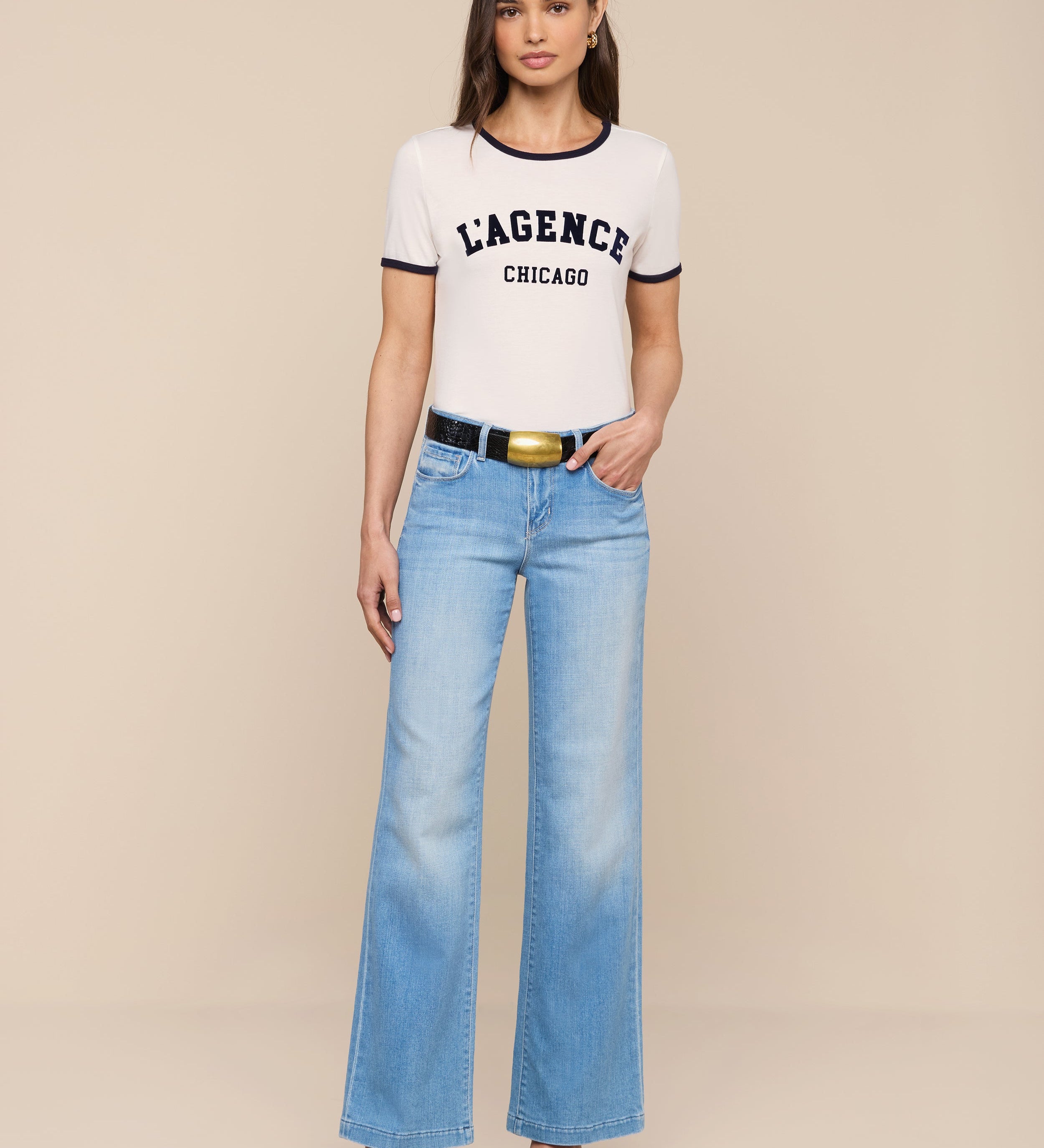 L'AGENCE - Tommie Crewneck Tee