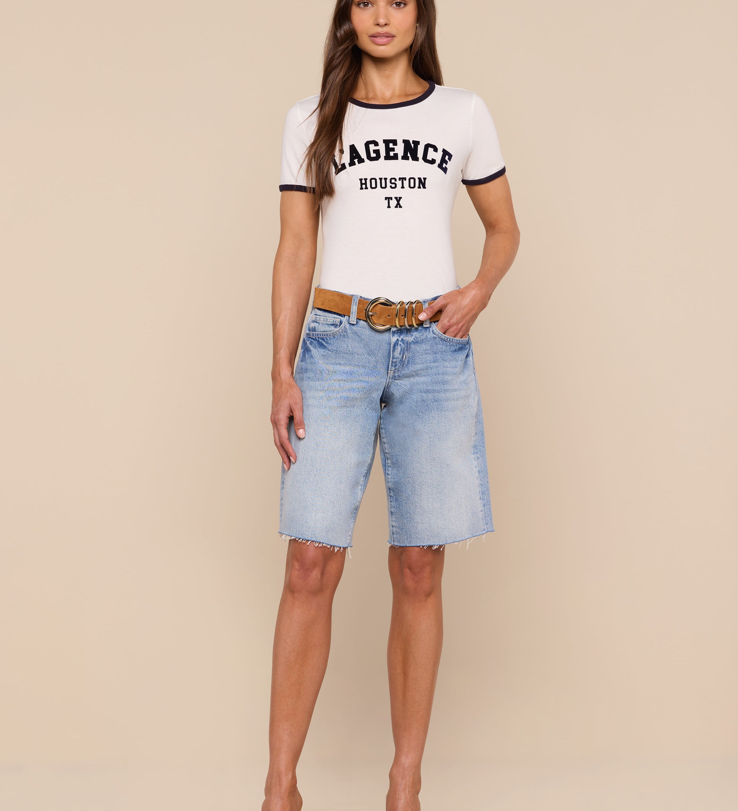 L'AGENCE - Tommie Crewneck Tee