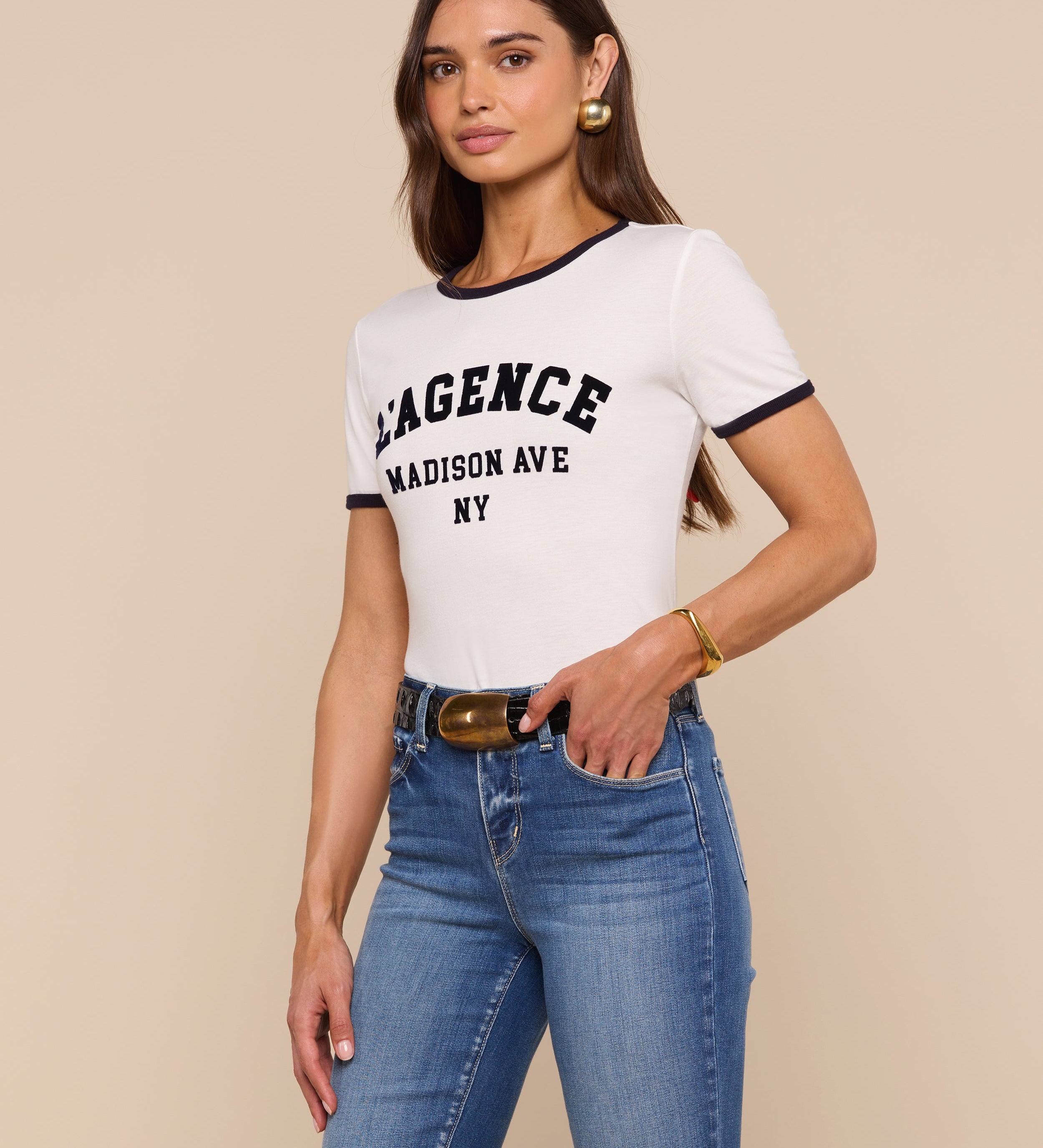 L'AGENCE - Tommie Crewneck Tee