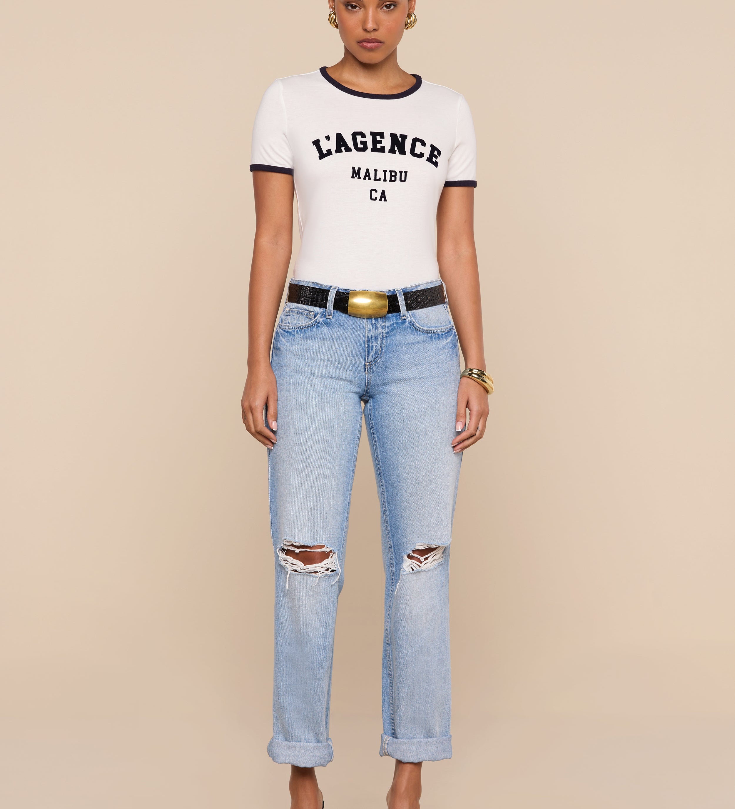 L'AGENCE - Tommie Crewneck Tee