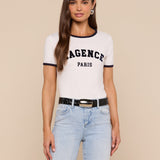 L'AGENCE - Tommie Crewneck Tee