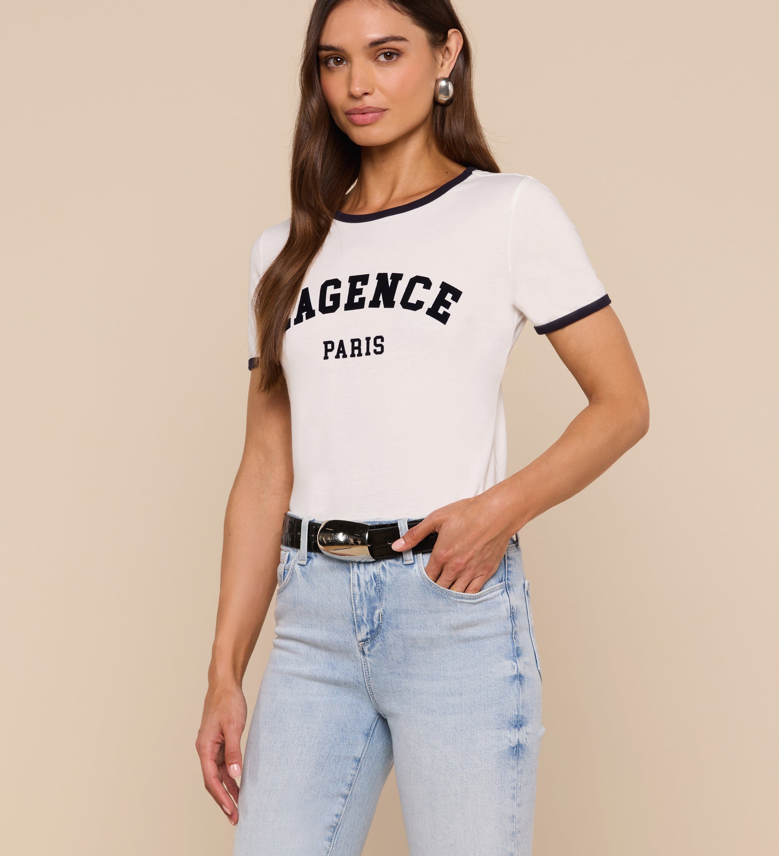 L'AGENCE - Tommie Crewneck Tee