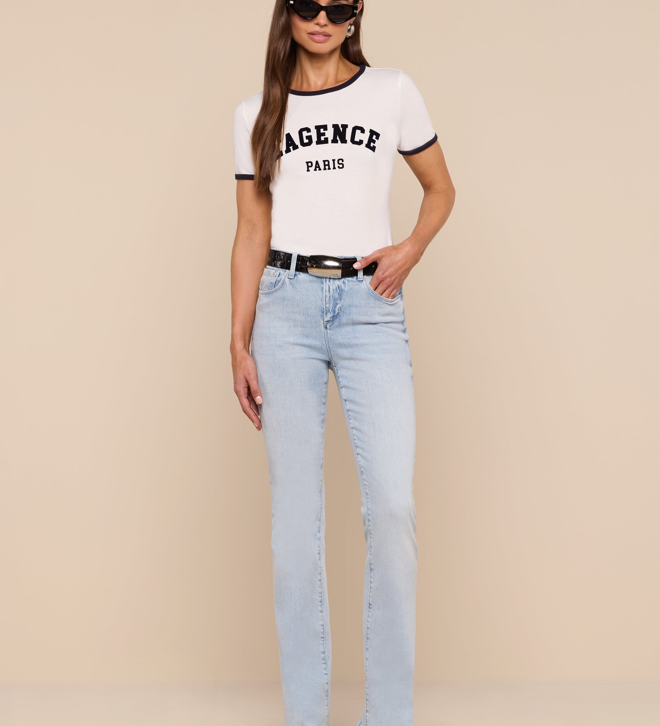 L'AGENCE - Tommie Crewneck Tee