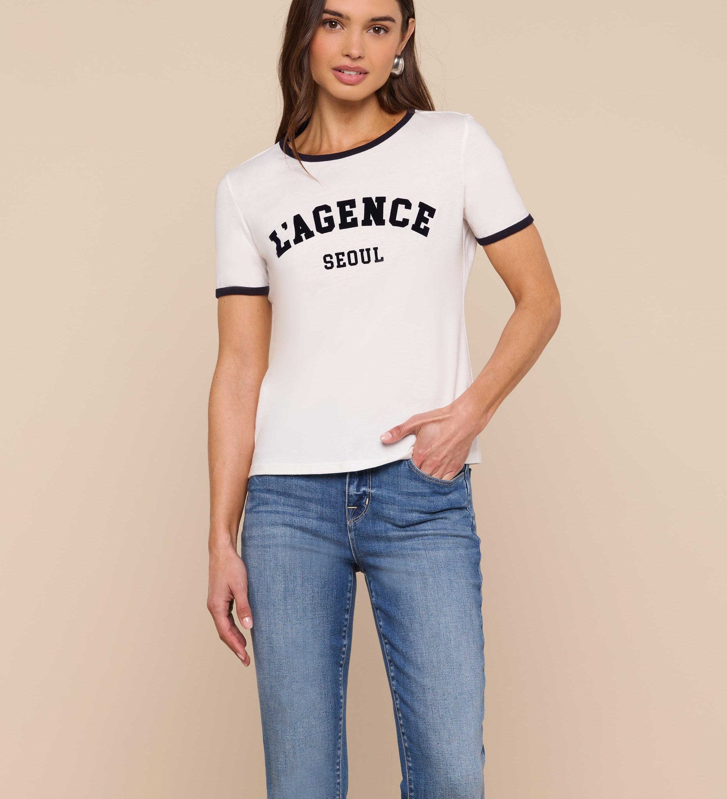 L'AGENCE - Tommie Crewneck Tee