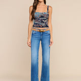 L'AGENCE - Rasha Shirred Mesh Tank