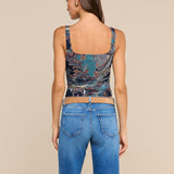 L'AGENCE - Rasha Shirred Mesh Tank