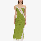Christopher Esber - Crimped Lace Cami Dress