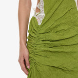 Christopher Esber - Crimped Lace Cami Dress