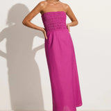 Faithfull - Do Dora Midi Dress Magenta - Final Sale
