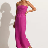 Faithfull - Do Dora Midi Dress Magenta - Final Sale