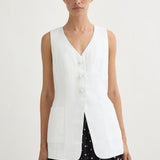 Posse - LORENZO TAILORED VEST - IVORY