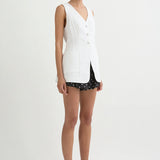 Posse - LORENZO TAILORED VEST - IVORY