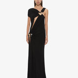 Christopher Esber - Veer Spiral Crystal Draped Jersey Dress