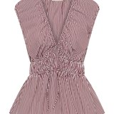 Faithfull - Hedda Top Maia Stripe Burgundy