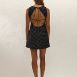 Faithfull - Jacie Mini Dress Lola Polka Dot Black Cream