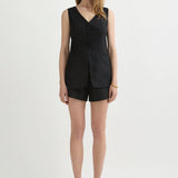 Posse - LORENZO TAILORED VEST - BLACK