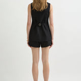 Posse - LORENZO TAILORED VEST - BLACK