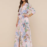 L'AGENCE - Cameron Silk Shirt Dress