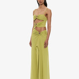 Christopher Esber - Orbit Ruched Disconnect Cascade Dress