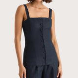 Faithfull - Corbiere Vest Navy - Final Sale