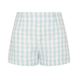 Faithfull - Lila Mini Short Gingham Sky Blue