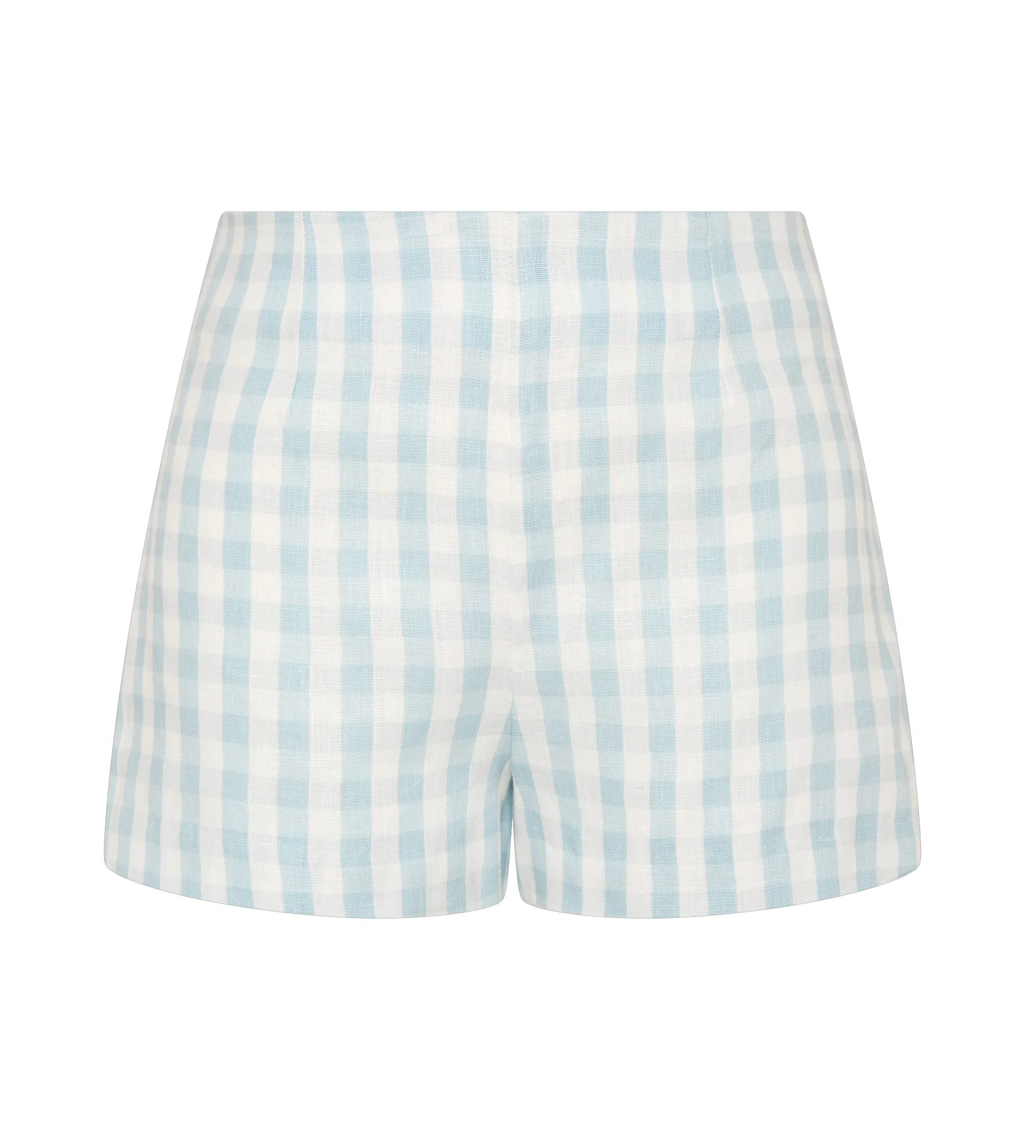 Faithfull - Lila Mini Short Gingham Sky Blue