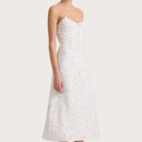 Faithfull - Pau Dress Blossom Egg Shell Powder Blue